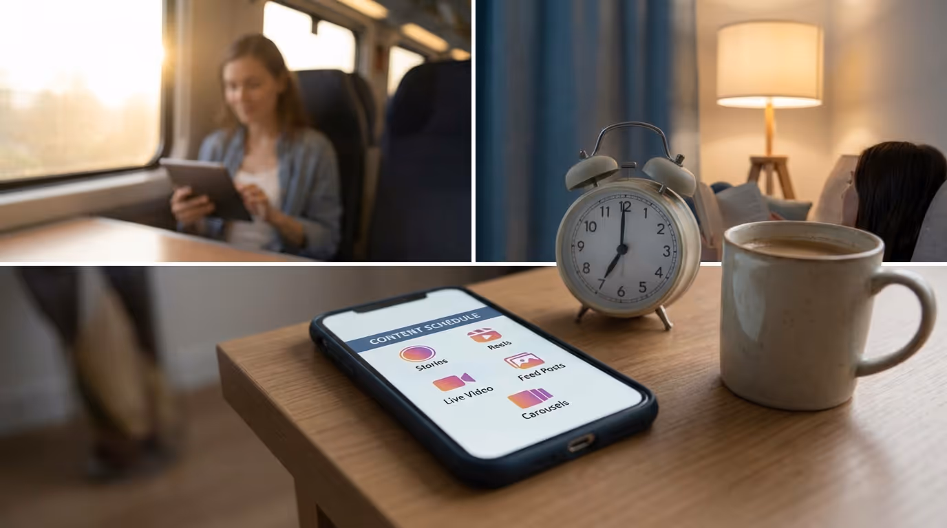 Best Time for Uploading Instagram Content by Format